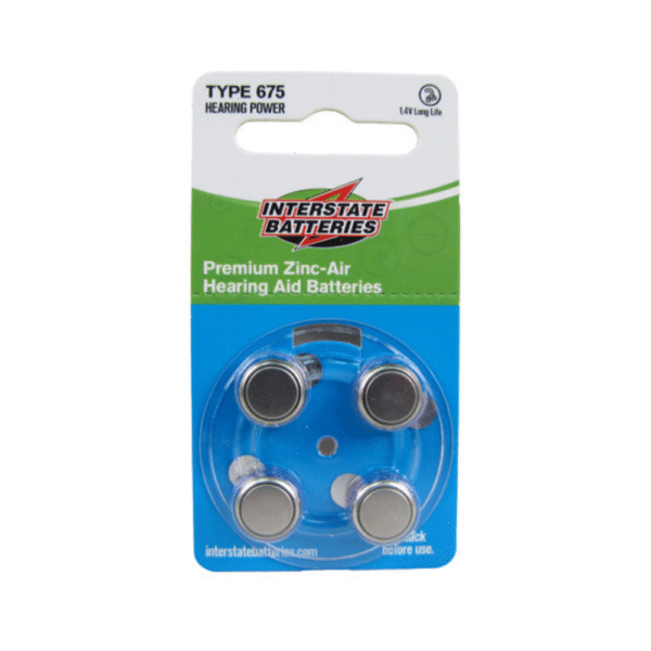 PILAS INTERSTATE PREMIUN ZINC AIR TIPO  #675 (4PCS)