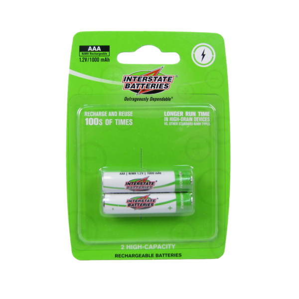 PILA INTERSTATE ALCALINA RECARGABLE 1.2V 1000MAH (2PCS)