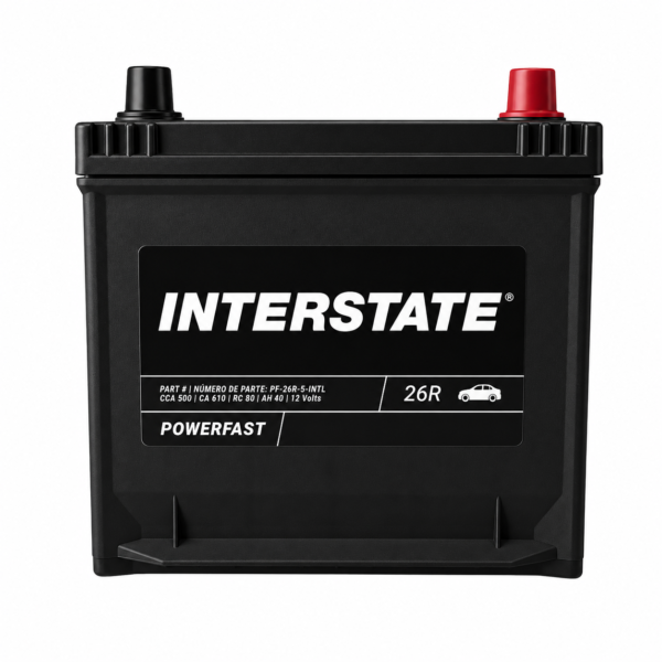 BATERIA INTERSTATE POWER FAST 500 CCA 610 CA 80 RC 40 AH